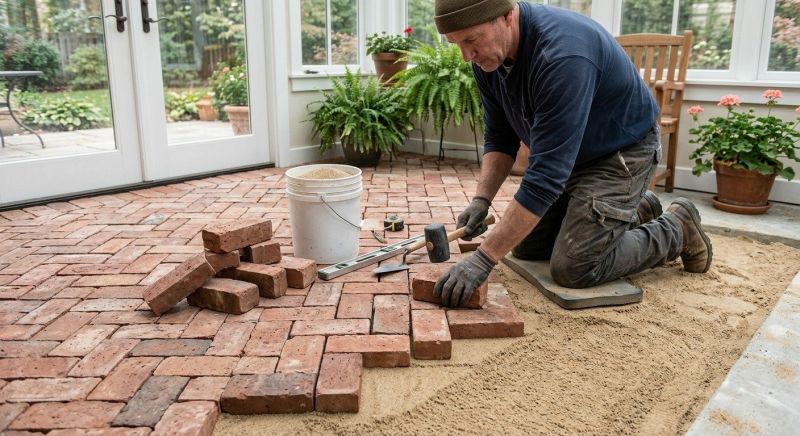 Brick Walkway Installation in Fairfield County, CT